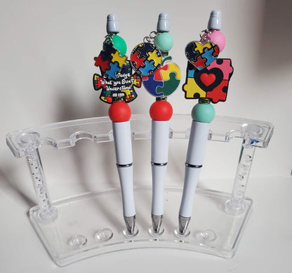 Autism Awareness Beaded Pens