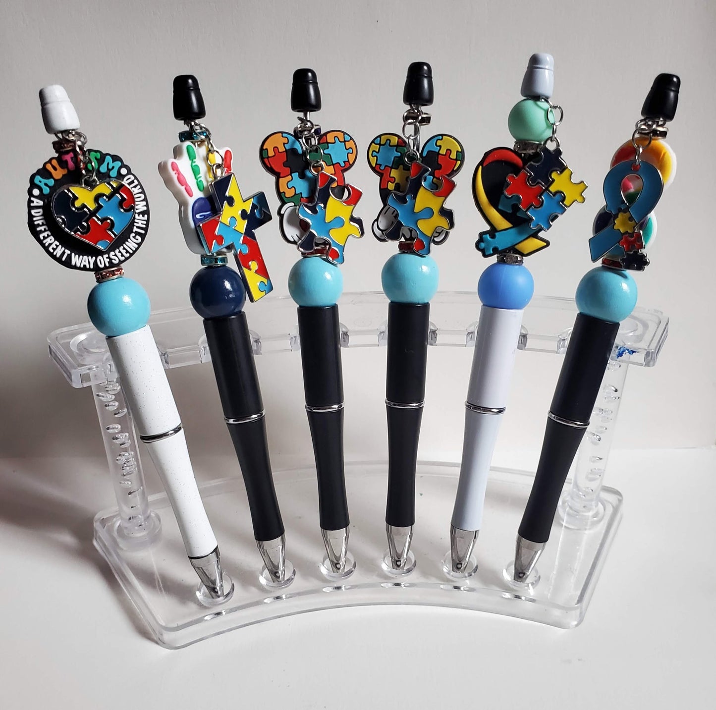 Autism Awareness Beaded Pens